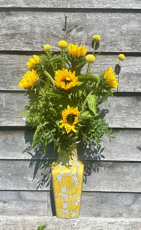 Catch boeket zonnebloemen met of zonder vaas