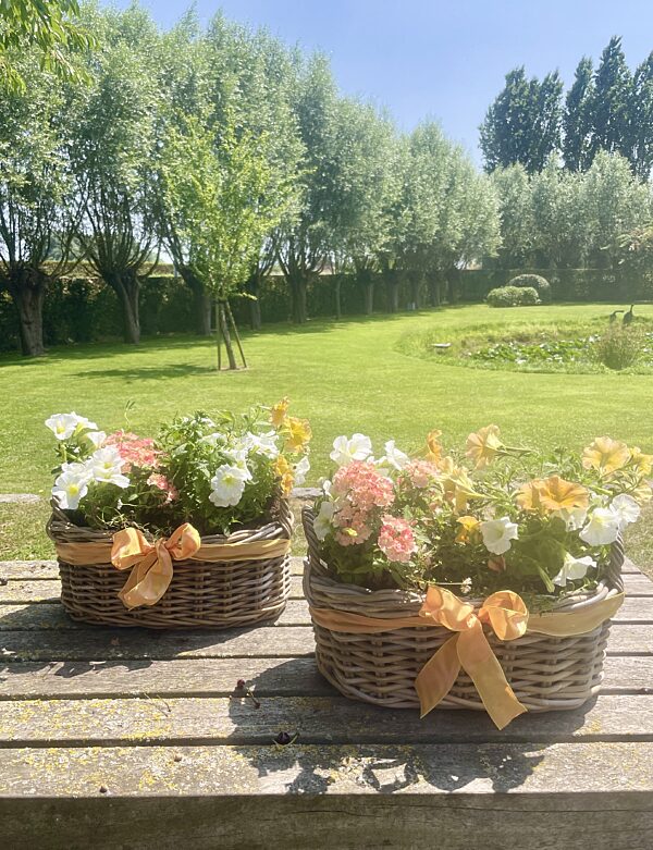 Catch buitenmand zalm orange wit