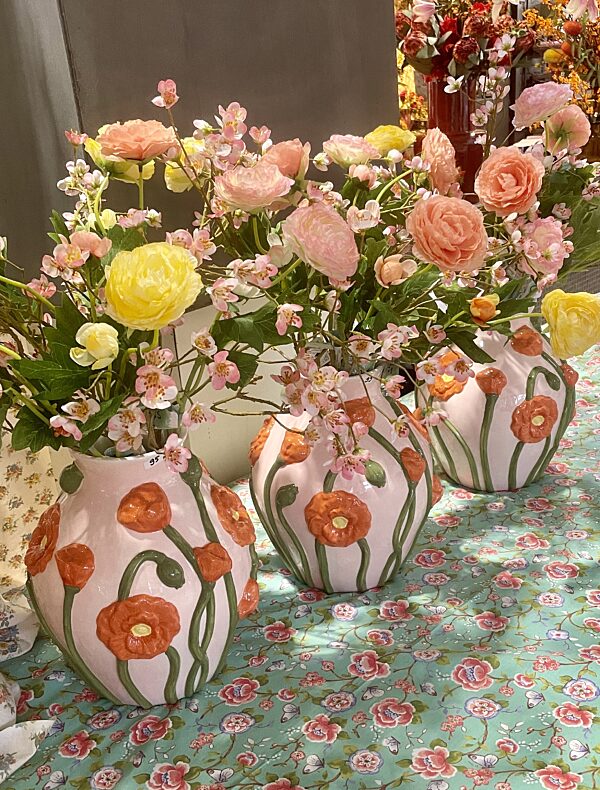 Catch kunstboeket in originele vaas