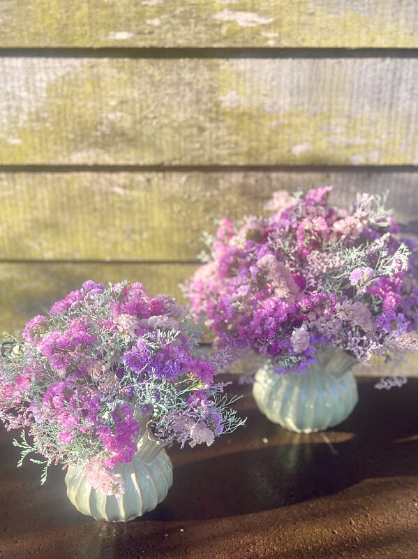Catch pique fleur met indroogboeketjes